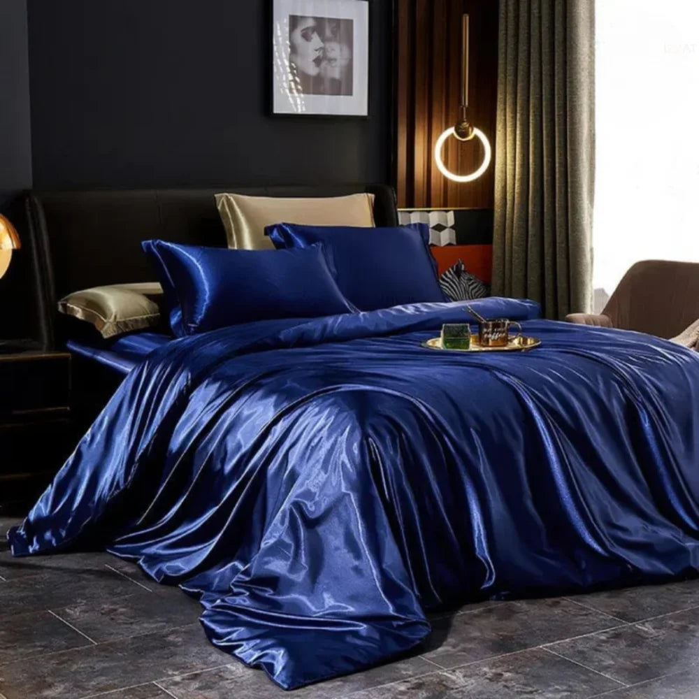 4-Piece Silk Bedding Set