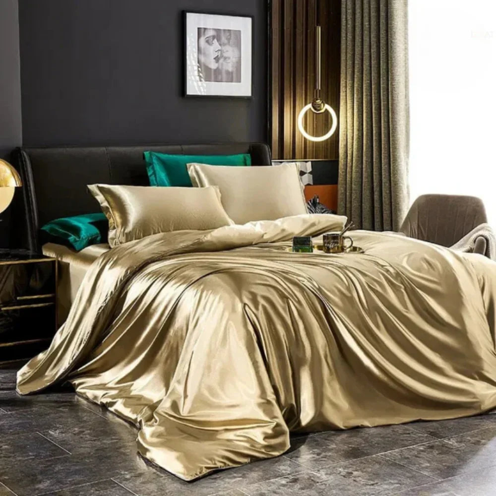4-Piece Silk Bedding Set