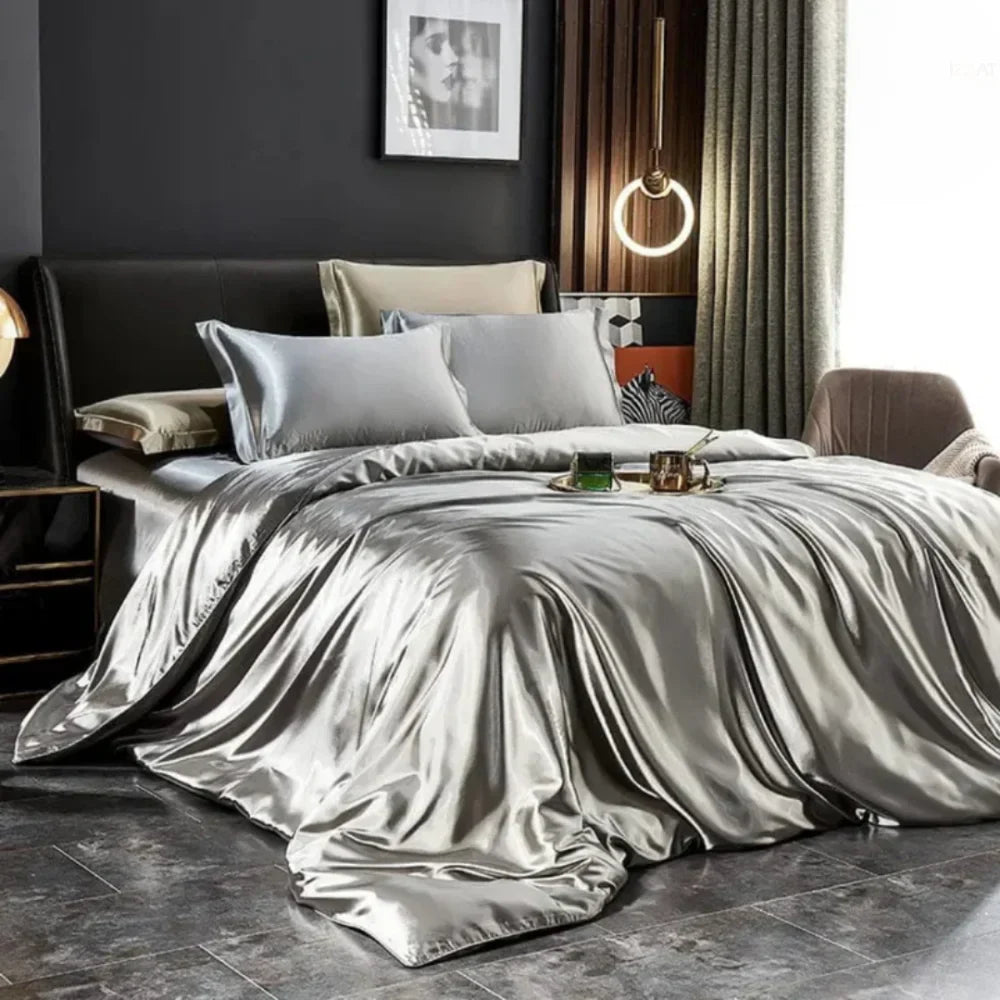 4-Piece Silk Bedding Set