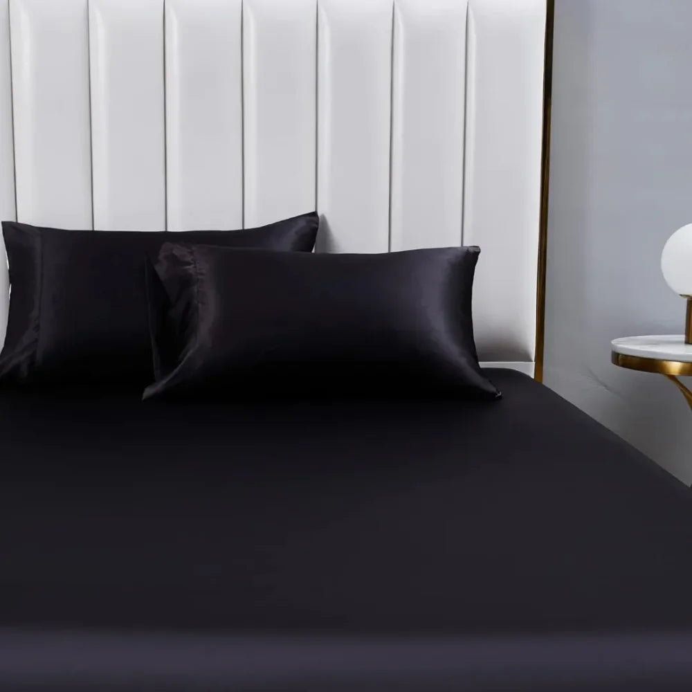 Nivia 4-Piece Silk Bedding Set