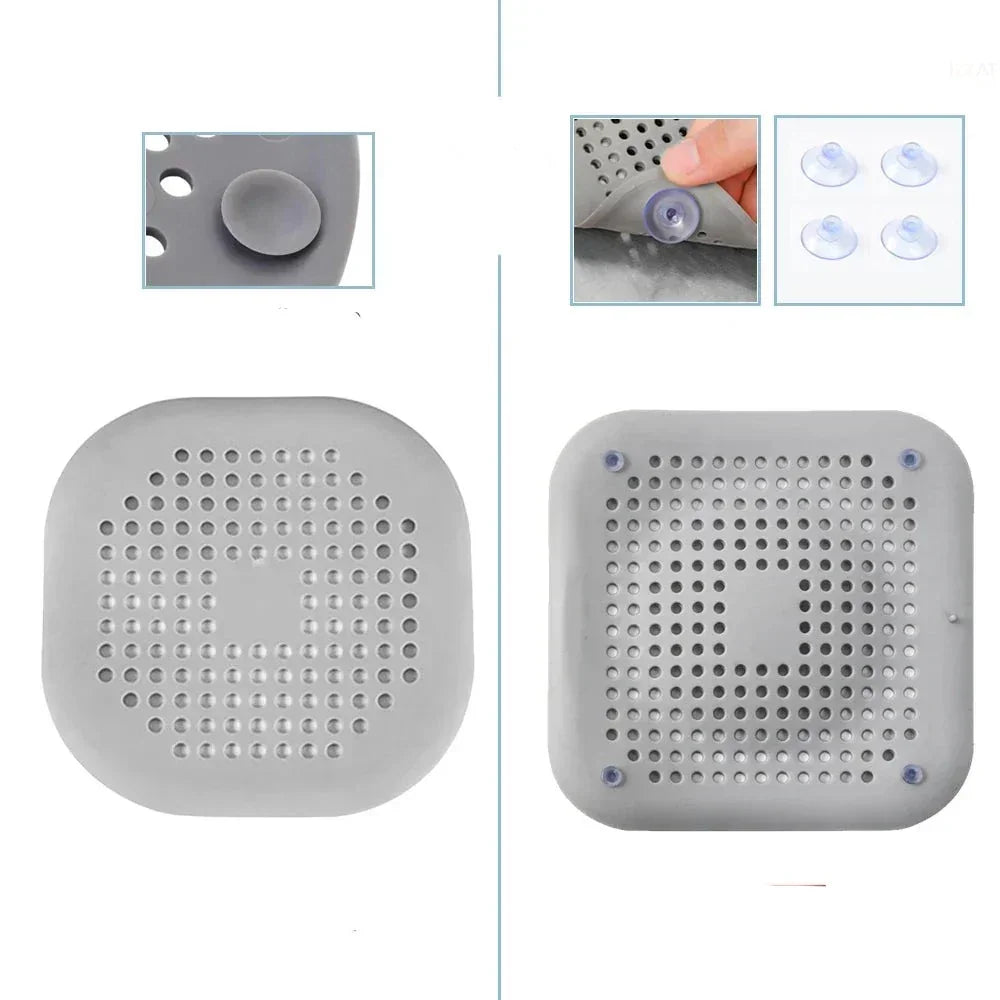 Silicone Drain Filter Kit with Suction Cups