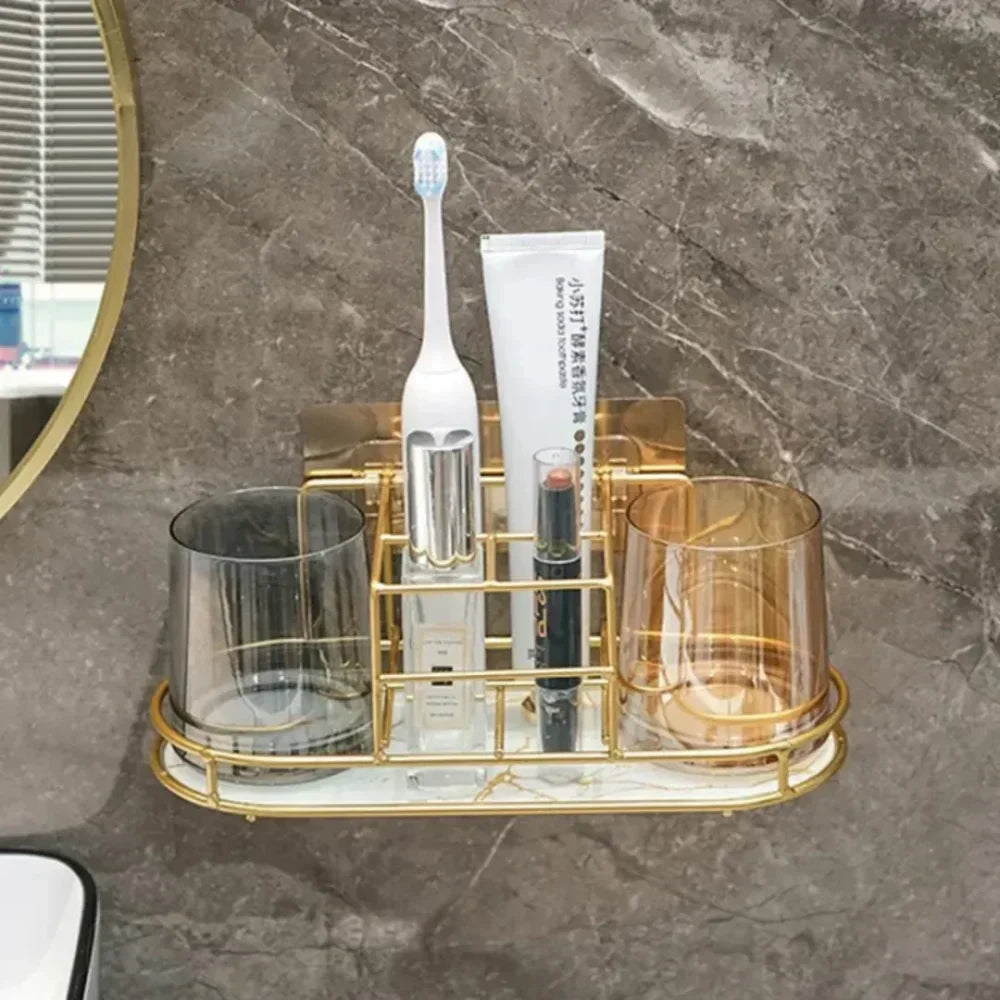 Bathroom Organizer Holder Without Holes