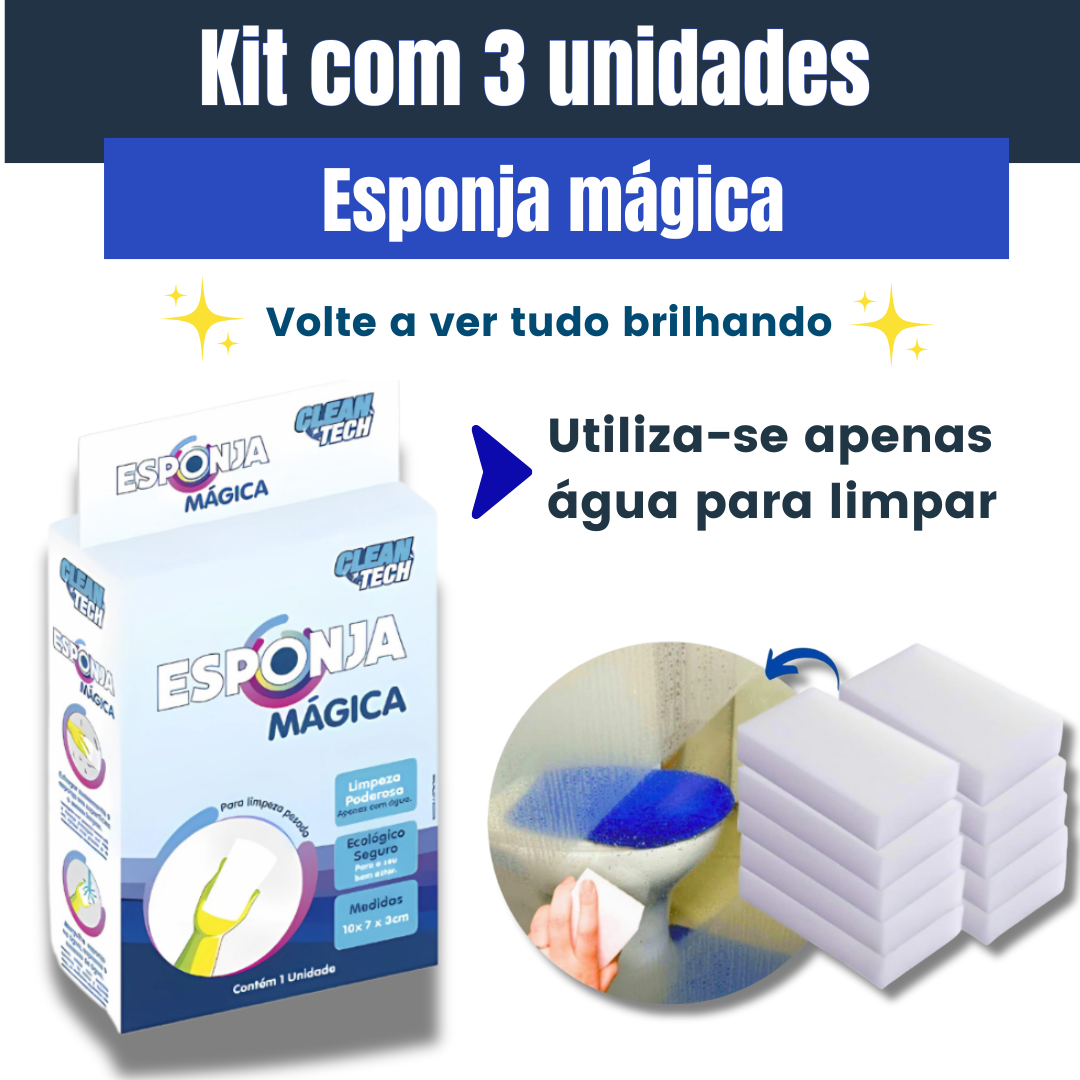 Kit with 3 Magic Sponges