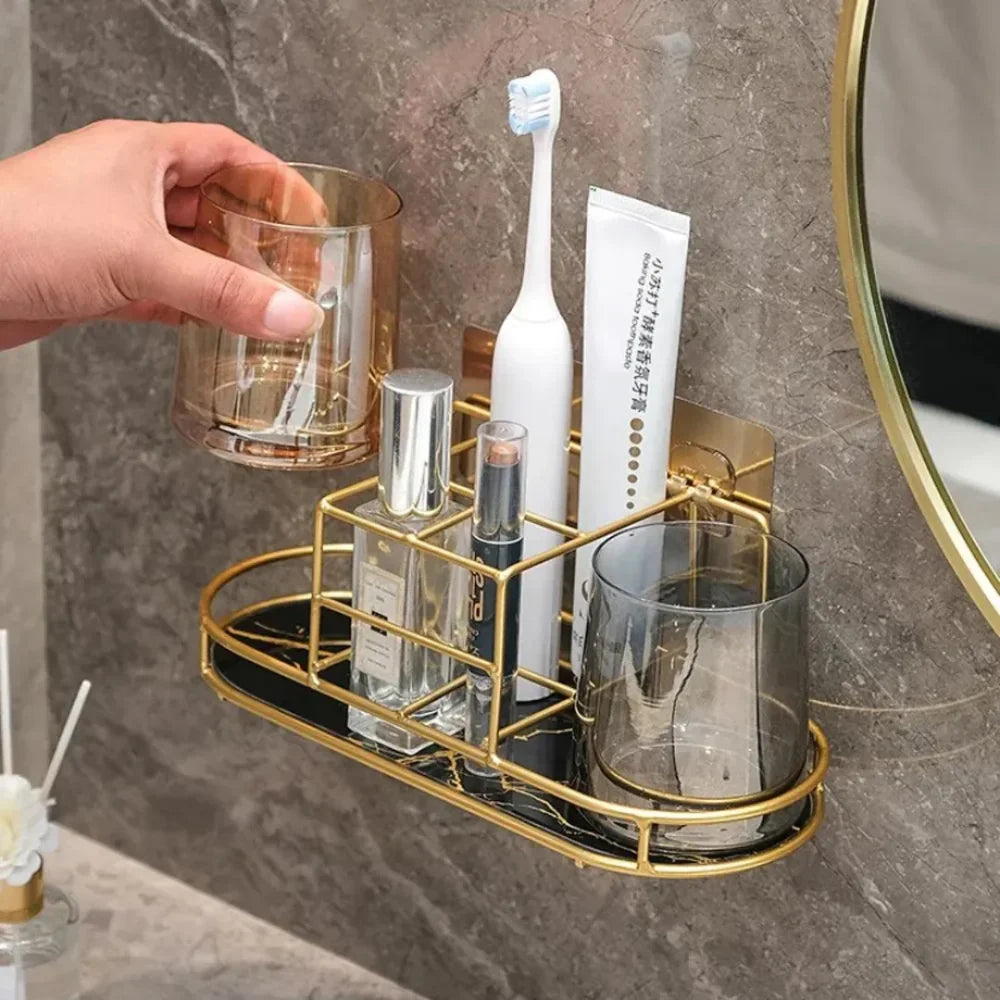 Bathroom Organizer Holder Without Holes
